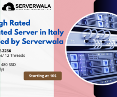 Get High Rated Dedicated Server in Italy Provided by Serverwala