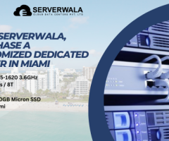 With Serverwala, Purchase a Customized Dedicated Server in Miami