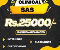 Clinical sas training (Basics+Advanced) with free certification and placements