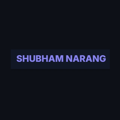 shubham Narang Profile Picture