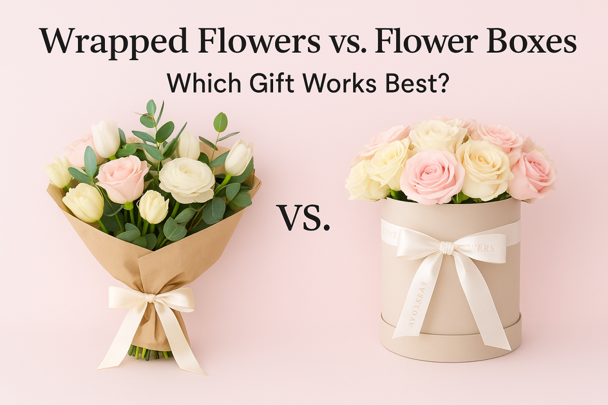 Wrapped Flowers vs. Flower Boxes | Everyday Flowers and Balloons Redwood City
