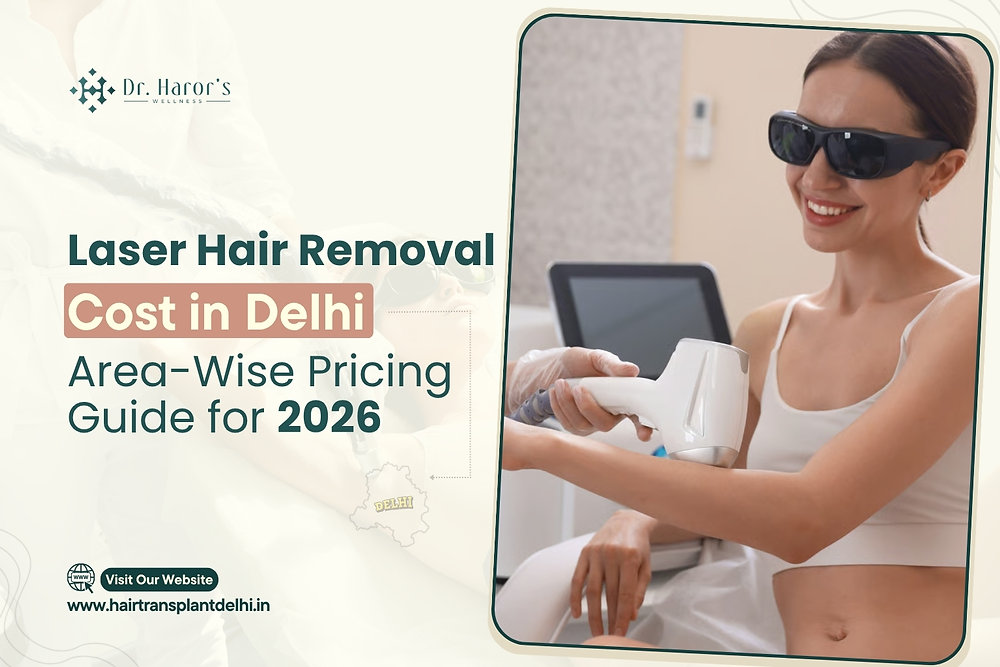 Laser Hair Removal Cost in Delhi: Area-Wise Pricing Guide for 2026
