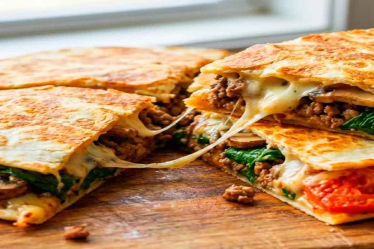 Breakfast Quesadilla Pan Fried Mexican and American Recipe
